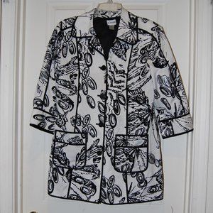 Chico's 3/4 sleeve mid-length jacket